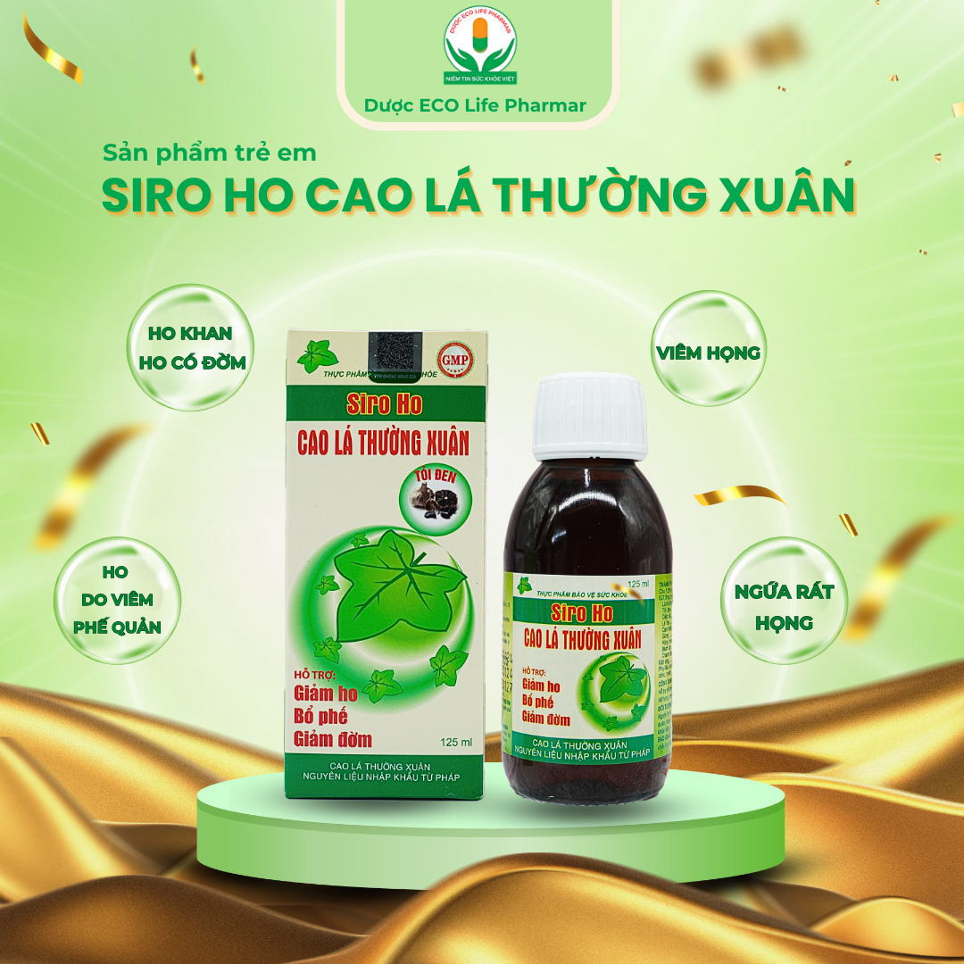 Siro ho cao lá thường xuân chai