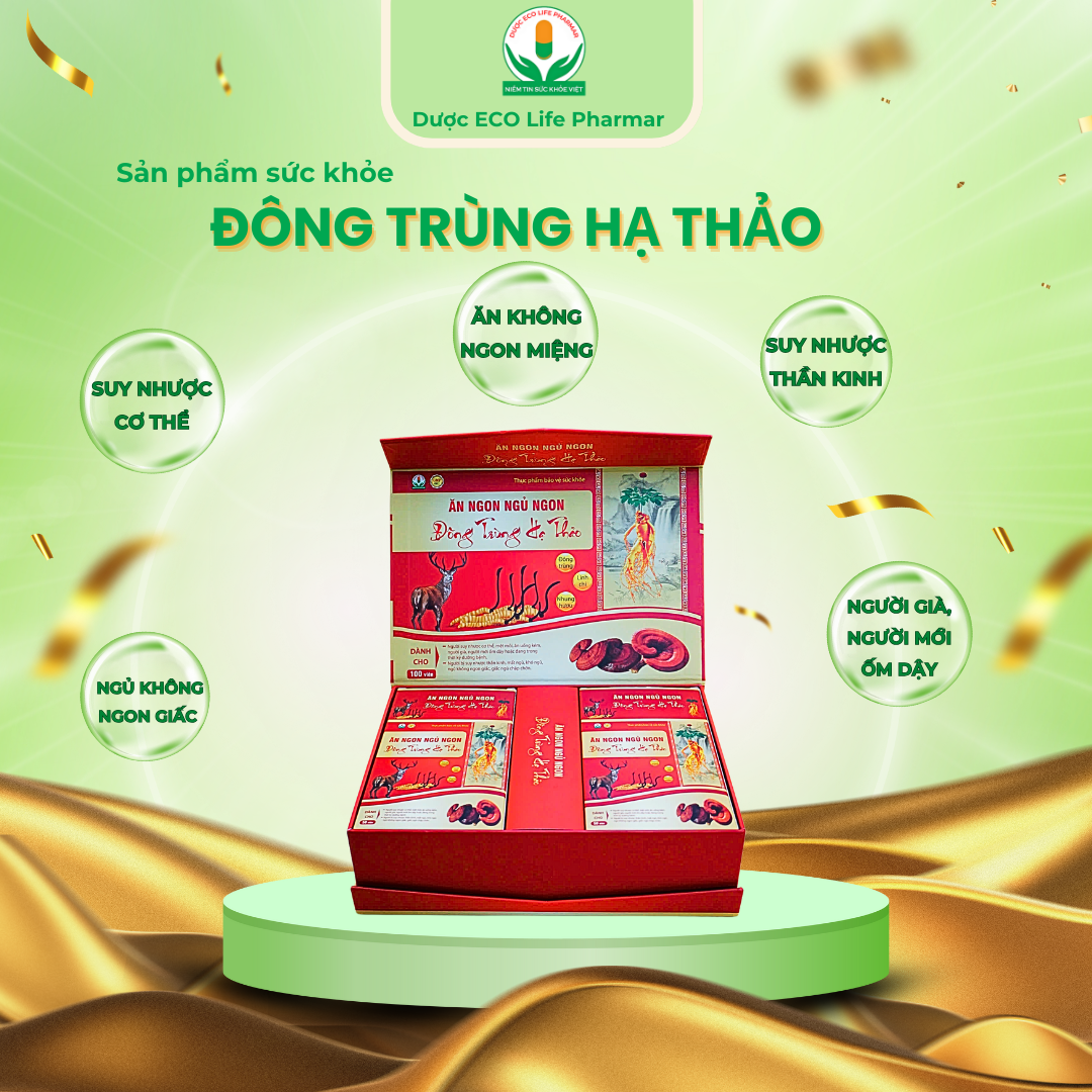 Ăn ngon ngủ ngon Đông trùng hạ thảo