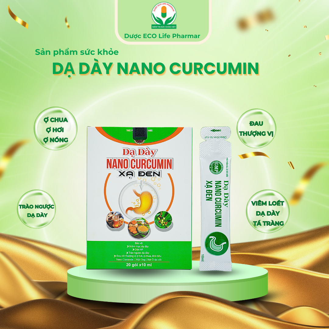 Dạ dày Nano Curcumin Xạ đen