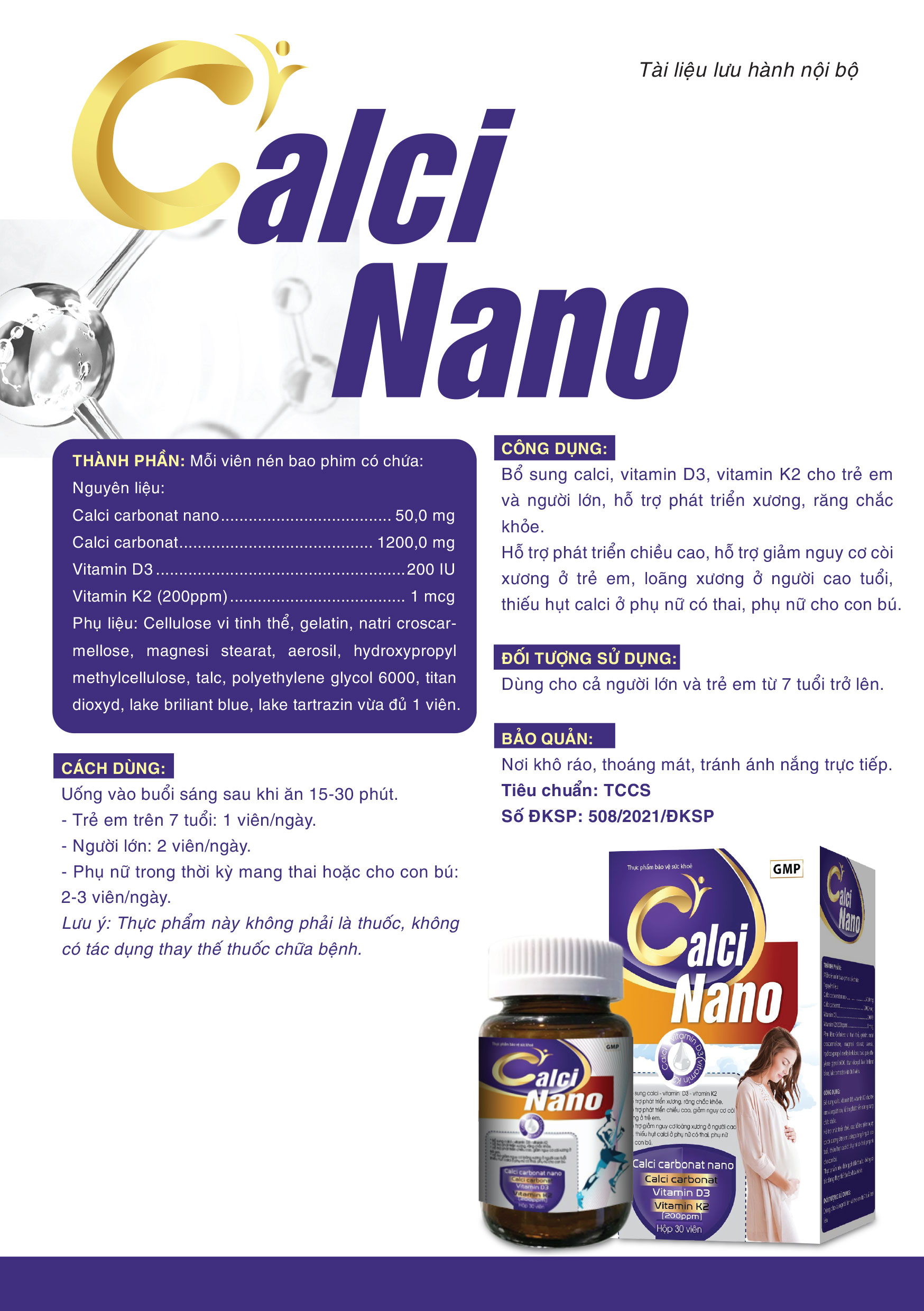 Calci Nano phát triển xương
