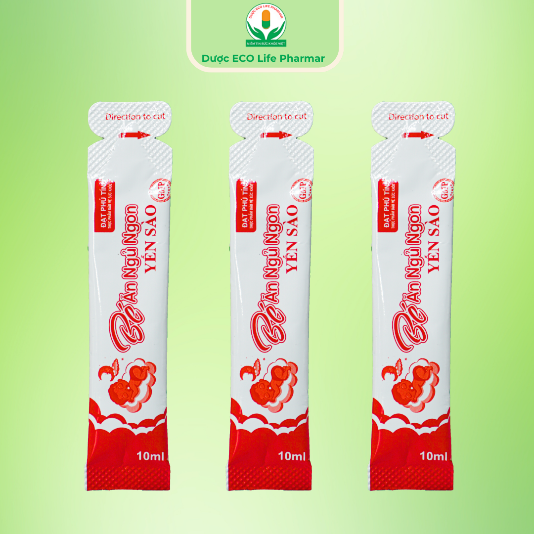 Bé ăn ngủ ngon yến sào