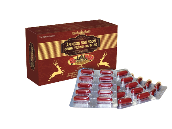 Ăn ngon ngủ ngon Đông trùng hạ thảo 40 viên