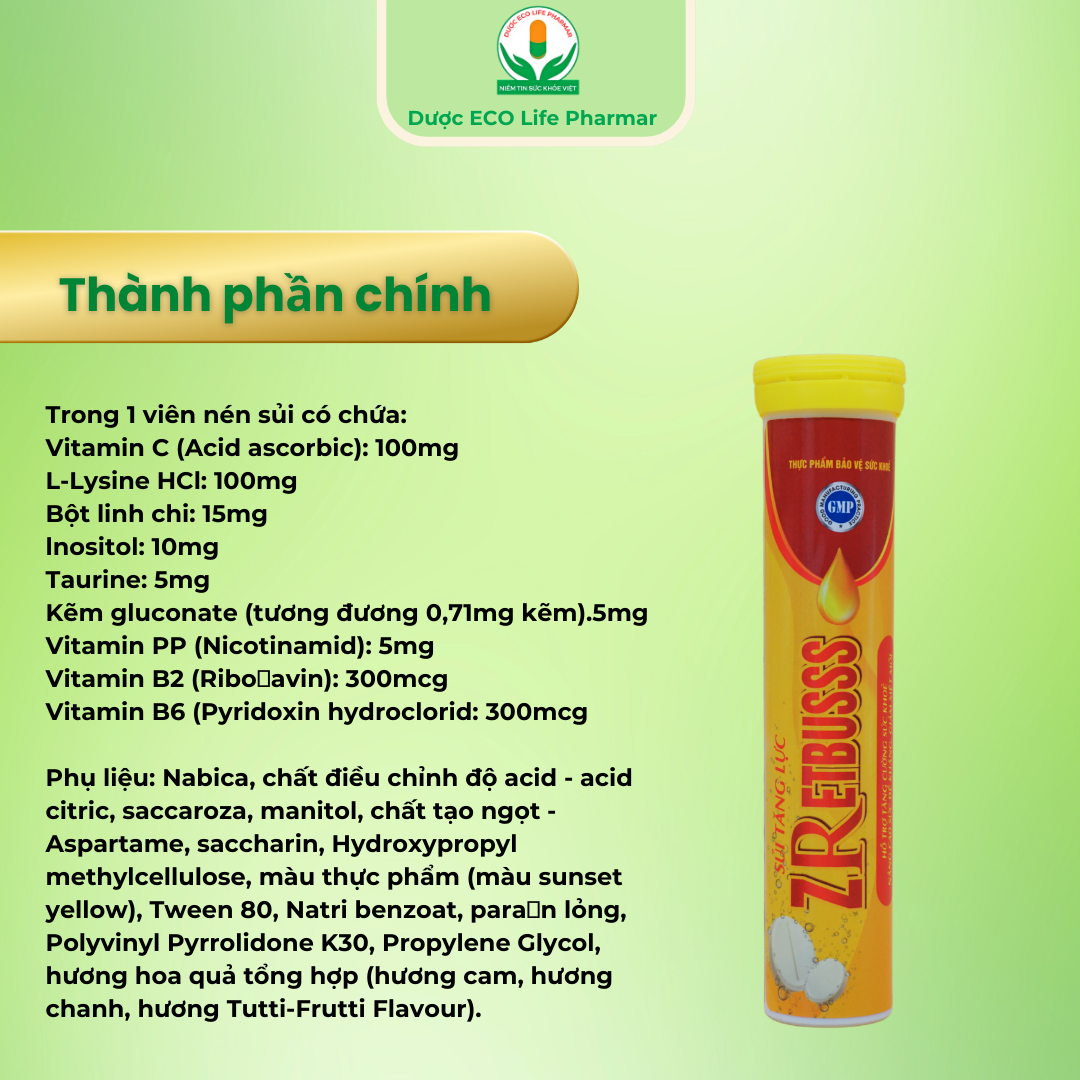 Sủi tăng lực ZRetbusss