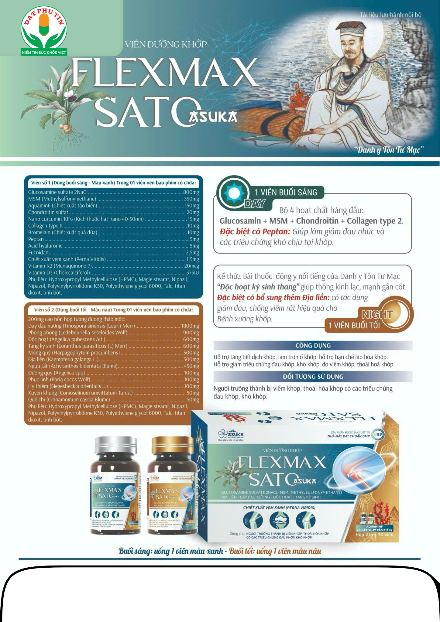 Viên xương khớp Flexmax Sato