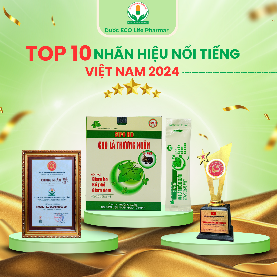 Siro ho cao lá thường xuân gói