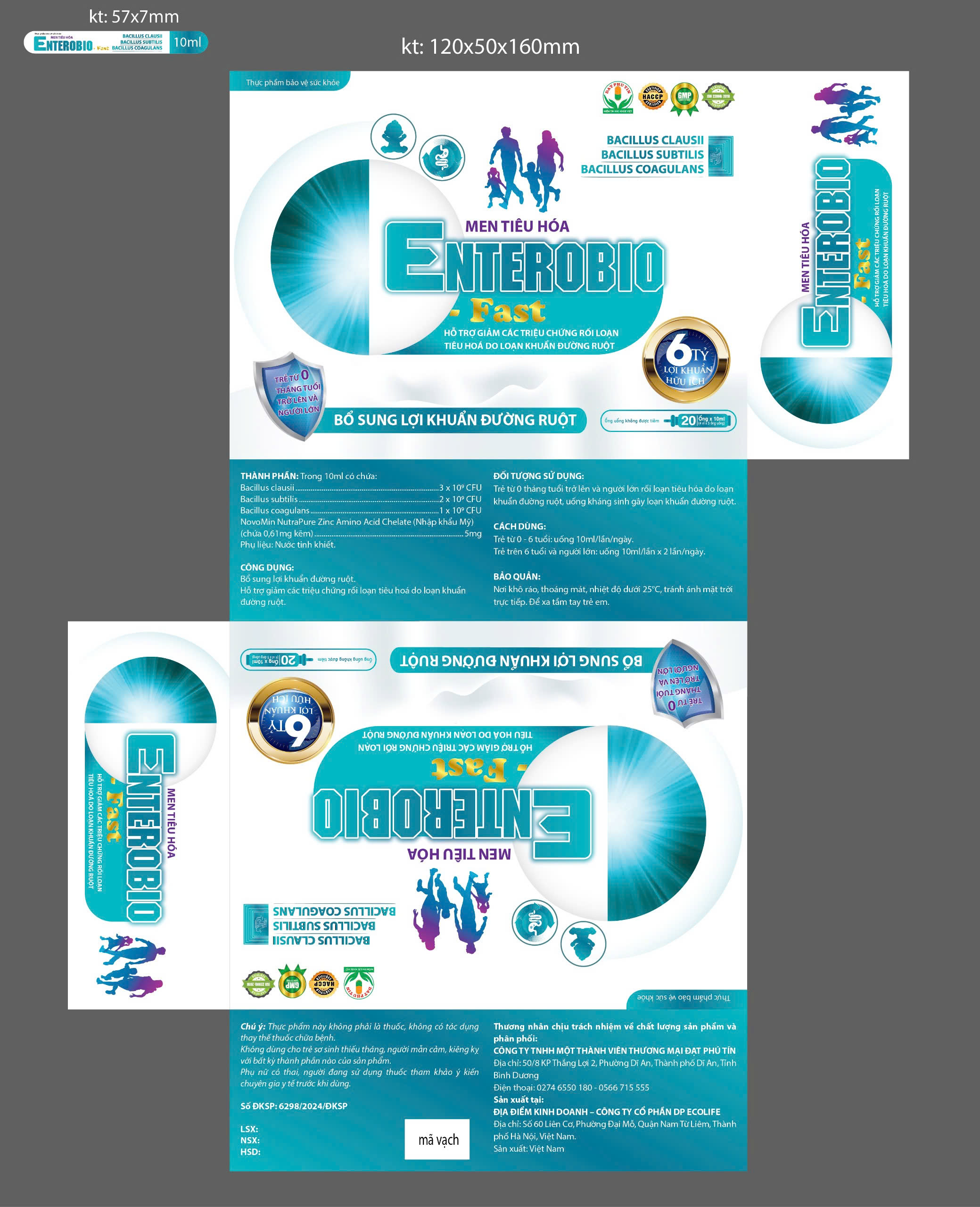Men tiêu hóa Enterbio fast 6 tỷ